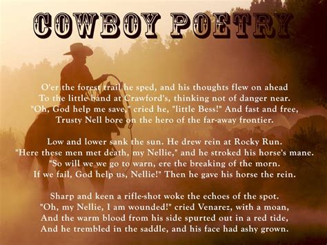 cowgirl poen|the cowboy's life poem.